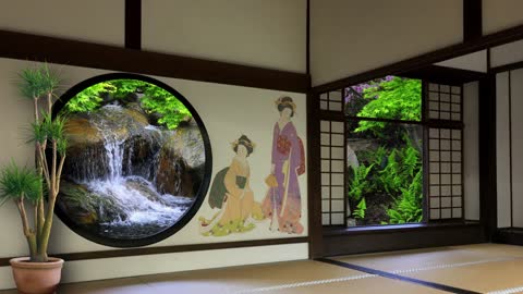Ambient Relaxing Scene - Japanese Traditional 4K