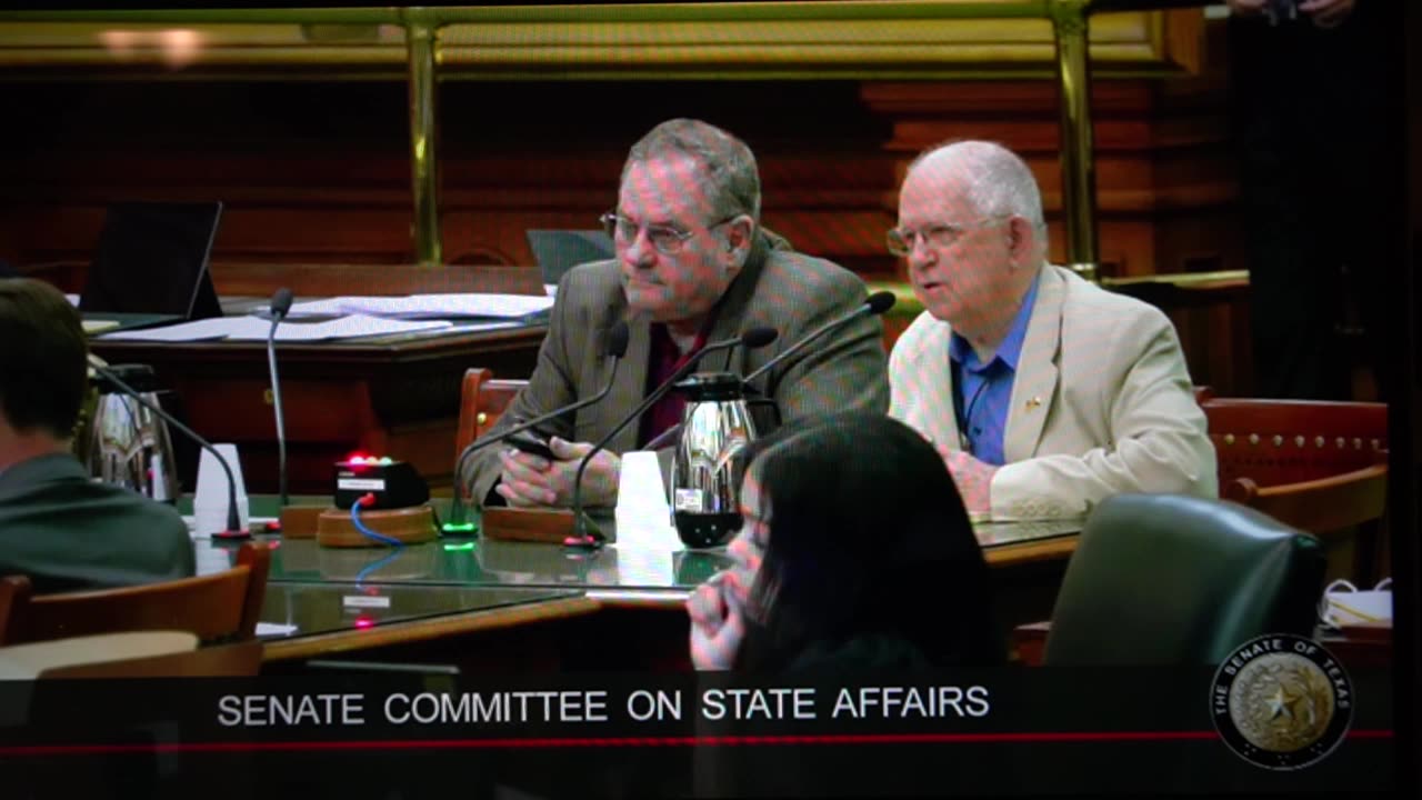 Terry Putnam, one of the originators of HB 5180, testifying before Senate Cmte on Election Integrity