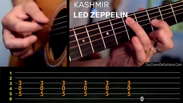 How to Play Kashmir In Drop D. Acoustic Guitar Lesson & Guitar Tabs Guitar Tabs Daily
