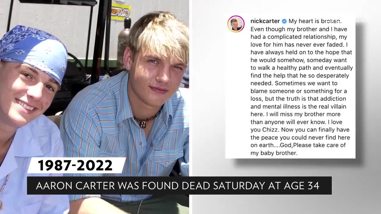 Nick Carter Reacts to Death of Younger Brother Aaron Carter PEOPLE