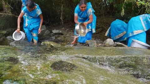 Unbelievable Fishing INDIAN WOMEN TAMIL Village Super Cooking