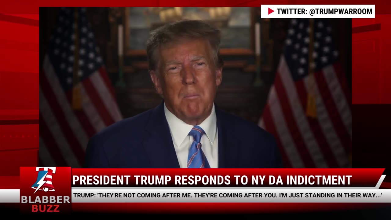 President Trump Responds To NY DA Indictment