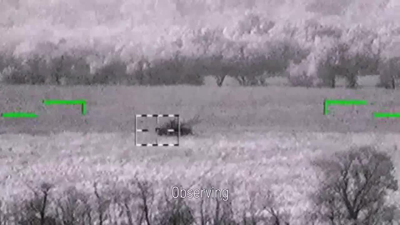 A Russian side chopper kills a Kiev regime tank.