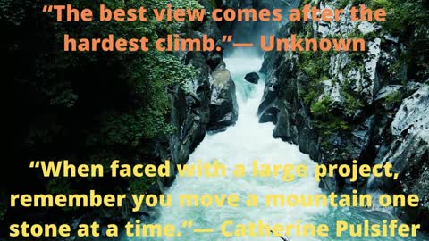 The Best View comes after Hardest Climb