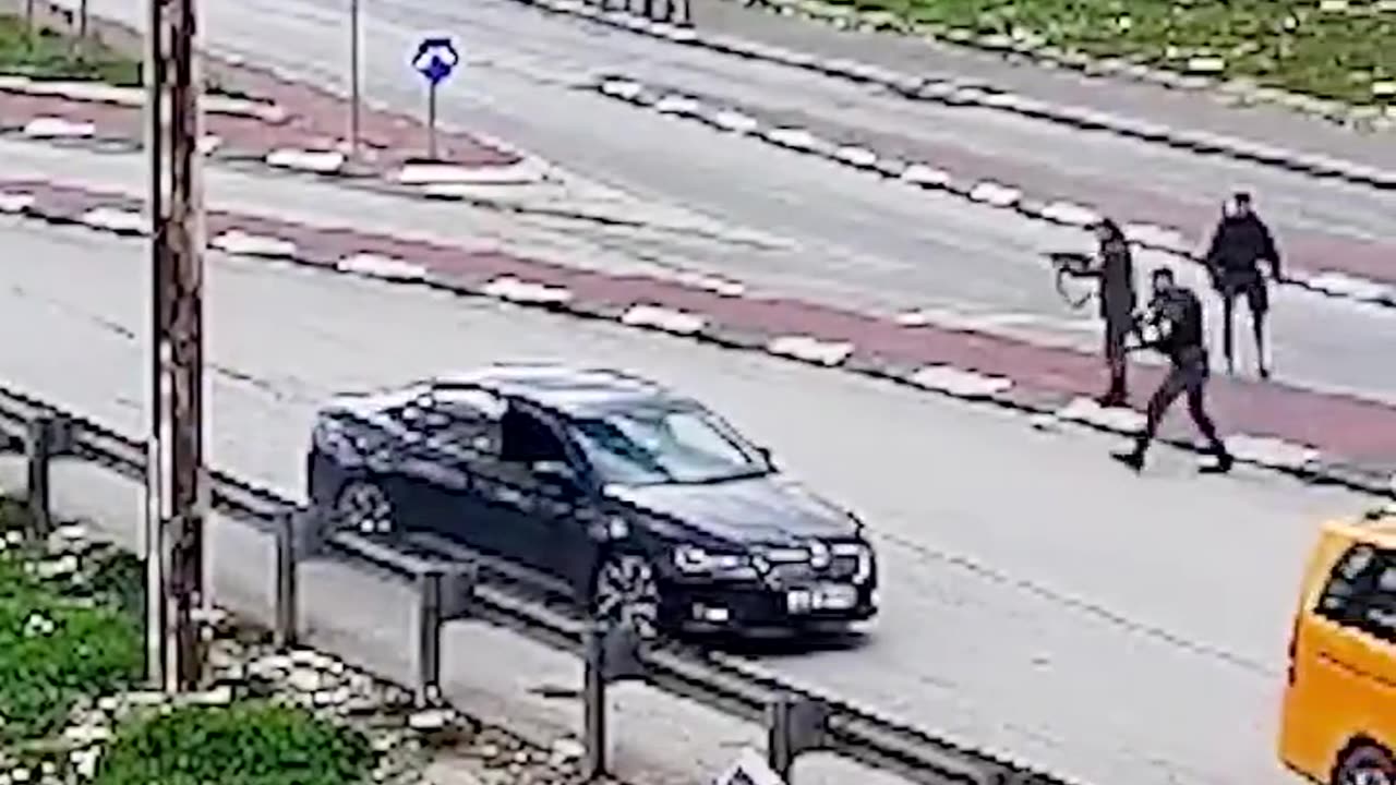 Footage shows a 14-year-old Palestinian child attempting to stab an Israeli Border Police officer