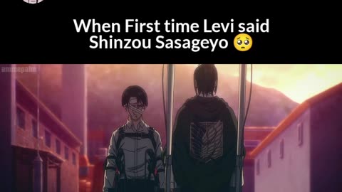 When first time Levi said "Shinzou Sasageyu"