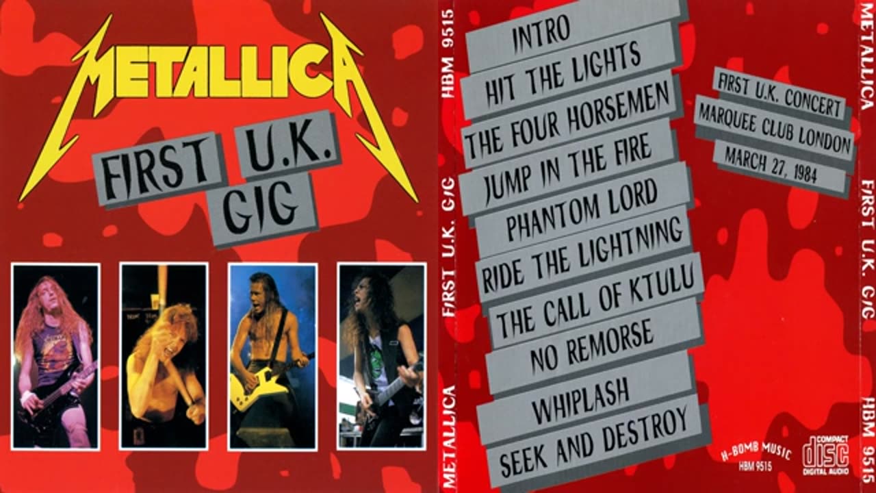 Metallica - First UK Gig - Full Bootleg Album, 1984