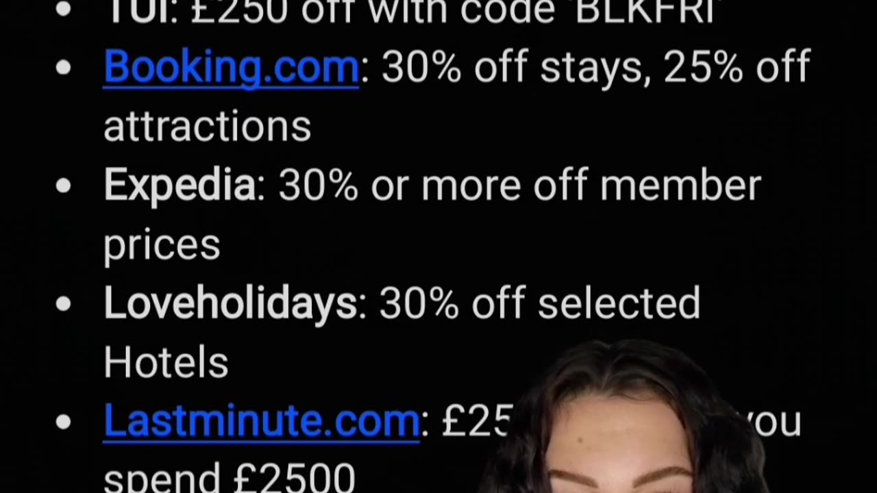 UK Black Friday Travel Deals