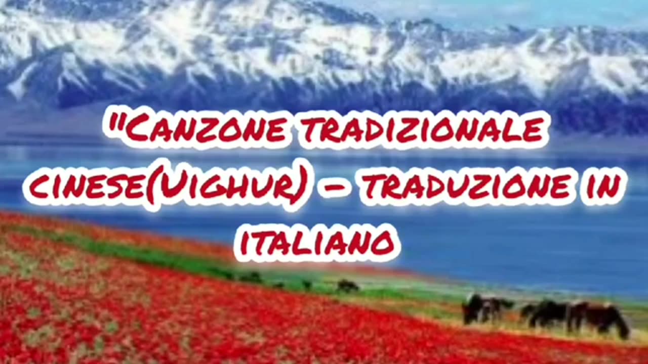 "Canto tradizionale cinese"-traduzione in italiano