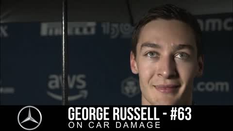 George Russell post qualifying F1 interview in Brazil