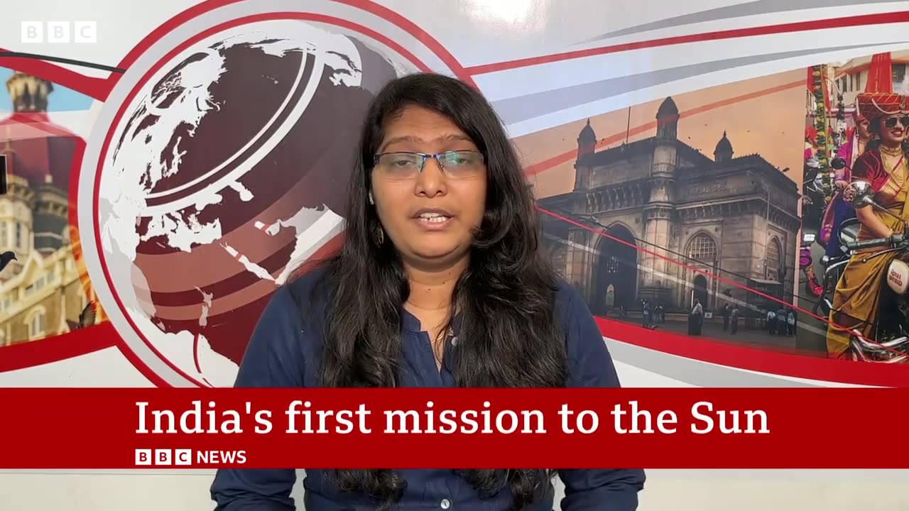 India launches its first mission to the Sun - BBC News