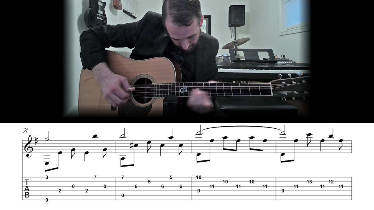 Amazing Grace - Fingerstyle Guitar Lesson (Sheet Music + TAB)