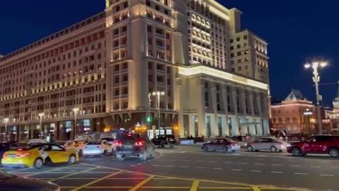 Traffic is pretty normal. There are no military movements. It’s just a normal Saturday evening in Moscow.