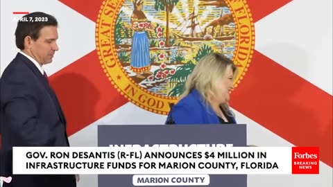 Florida Gov. Ron DeSantis Announces $4 Million Of Infrastructure Funding For Marion County