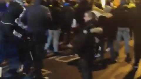 More footage from the riot in Dublin after kids stabbed