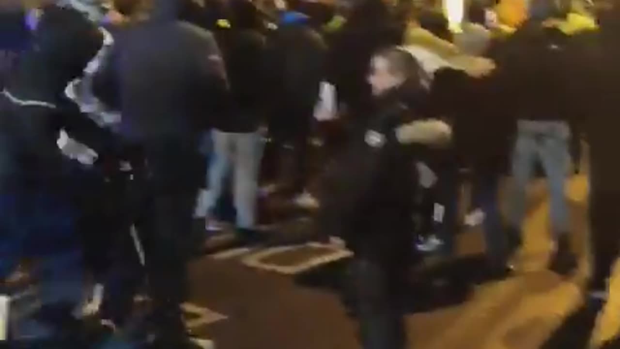 More footage from the riot in Dublin after kids stabbed