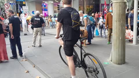 Melbourne Swanston & Burke Street Intersection 16 04 2022