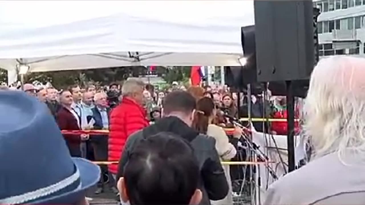 Slovensko: Protest pred prezidentským palácom