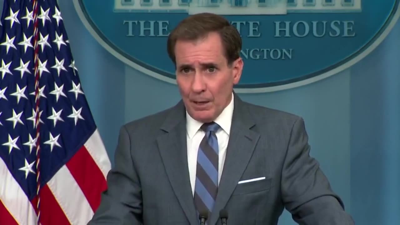 JOHN KIRBY DECIDES TO FLEE PRESS CONFERENCE WHEN ASKED ABOUT BIDEN CRIMINAL ALLEGATION