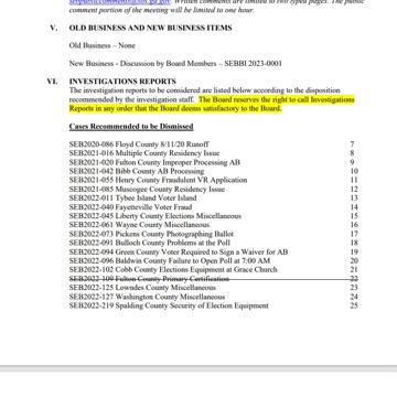perported ballot fraud to amount that changes georgia election outcome