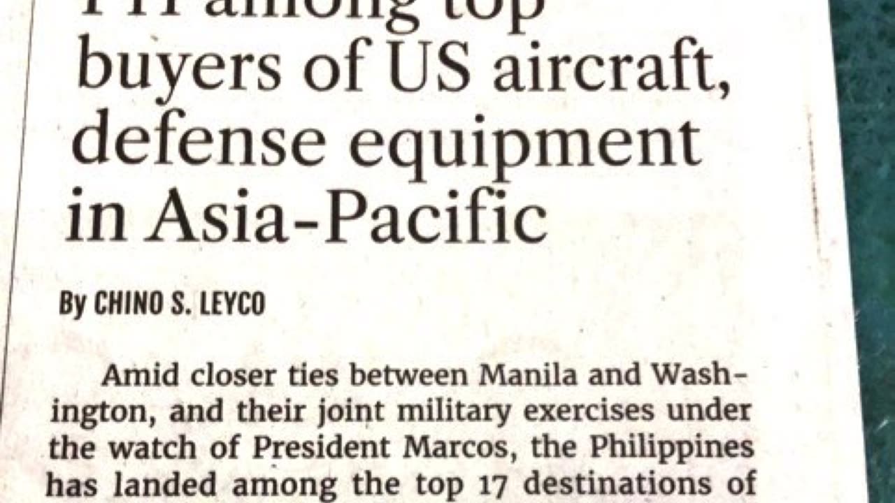 PH among top buyers of US aircraft, defense equipment in Asia-Pacific By CHINO S. LEYCO