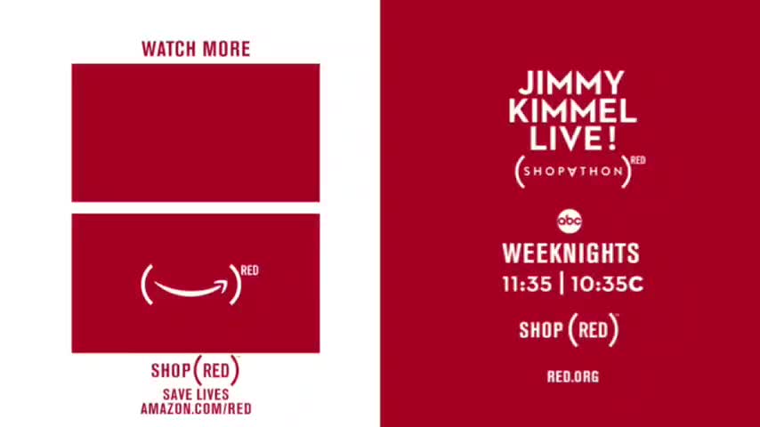 BO on RED show (Jimmy Kimmel) Fight against AIDS