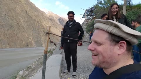 Surviving Pakistan's Most TERRIFYING Bridge 🇵🇰 (Hunza Hussaini Bridge)