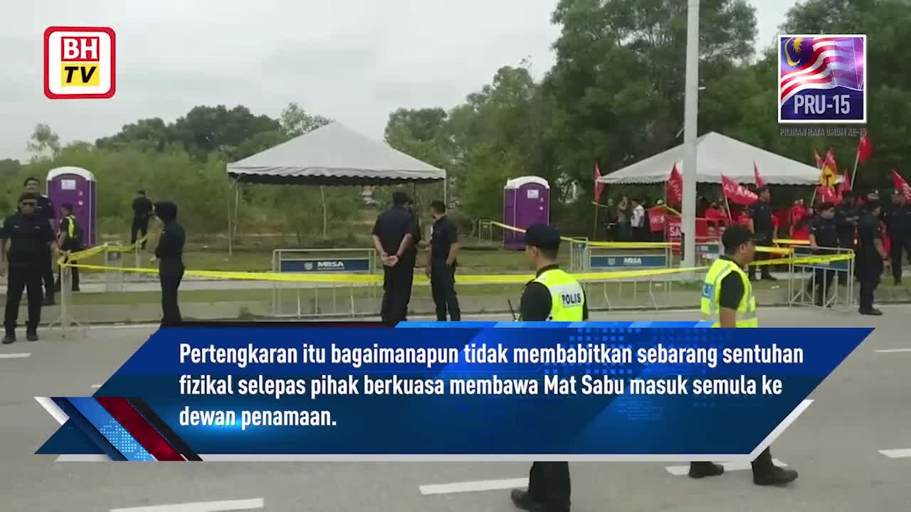 PRU-15: Mat Sabu bertengkar dengan penyokong parti lawan