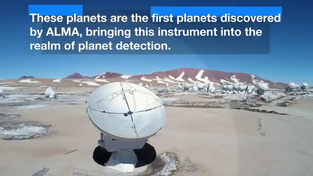 ALMA Discovers Trio of Infant Planets