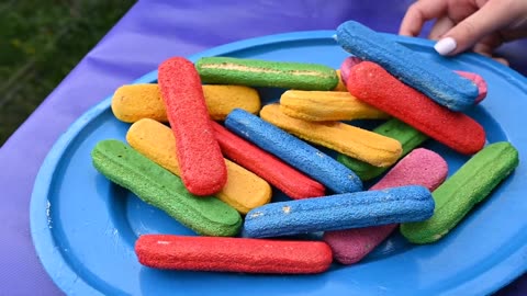 EXPERIMENT COLORFUL COOKIE VS MEAT GRINDER
