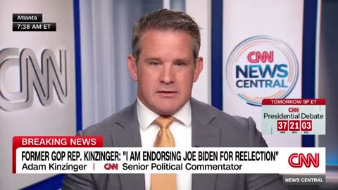 PATHETIC: RINO Kinzinger Shows His Support For Bumbling Biden On CNN
