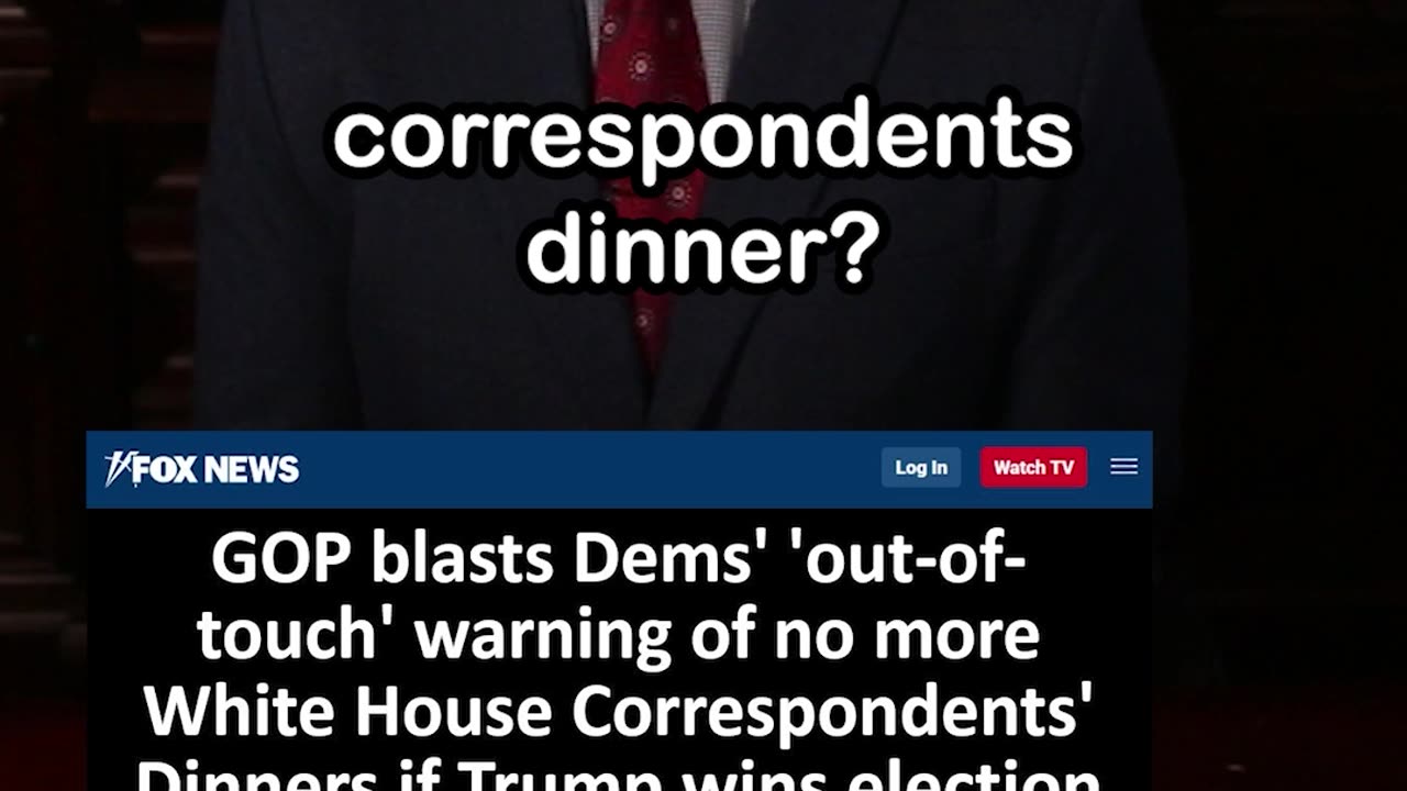 Dems Warn that if Trump Wins Election, No More White House Correspondents Dinners