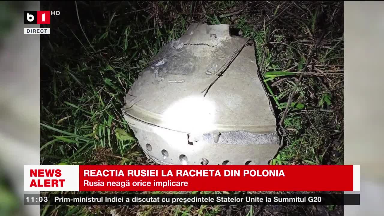 REACȚIA RUSIEI LA RACHETA DIN POLONIA_Știri B1_16 nov 2022