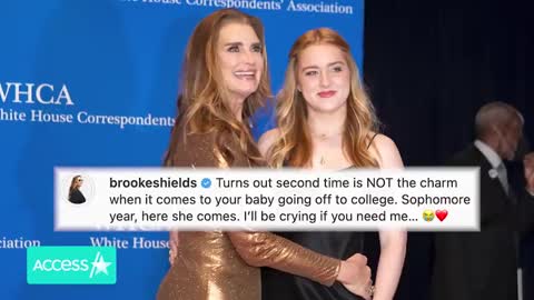 Brooke Shields Cries As Daughter Goes To College