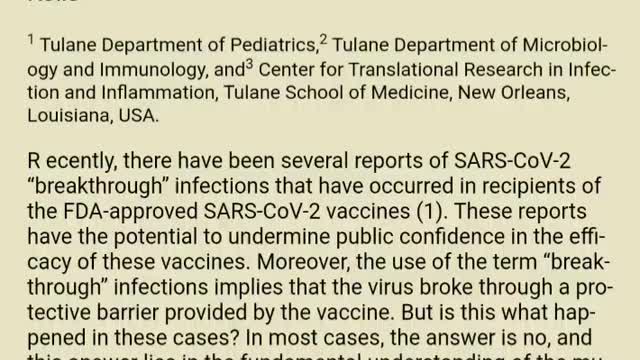 JCI - What should define a SARS-CoV-2 "breakthrough" infection?