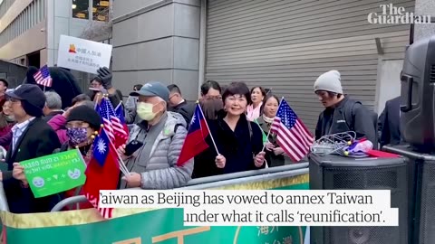 Taiwan president arrives in New York amid tight security