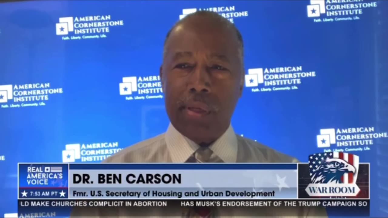 Dr Ben Carson on Why We Have To Maintain A Moral Country and What’s At Stake in the 2024 Election