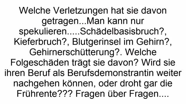 Brutale Polizeigewalt gegen linke Patriotin.