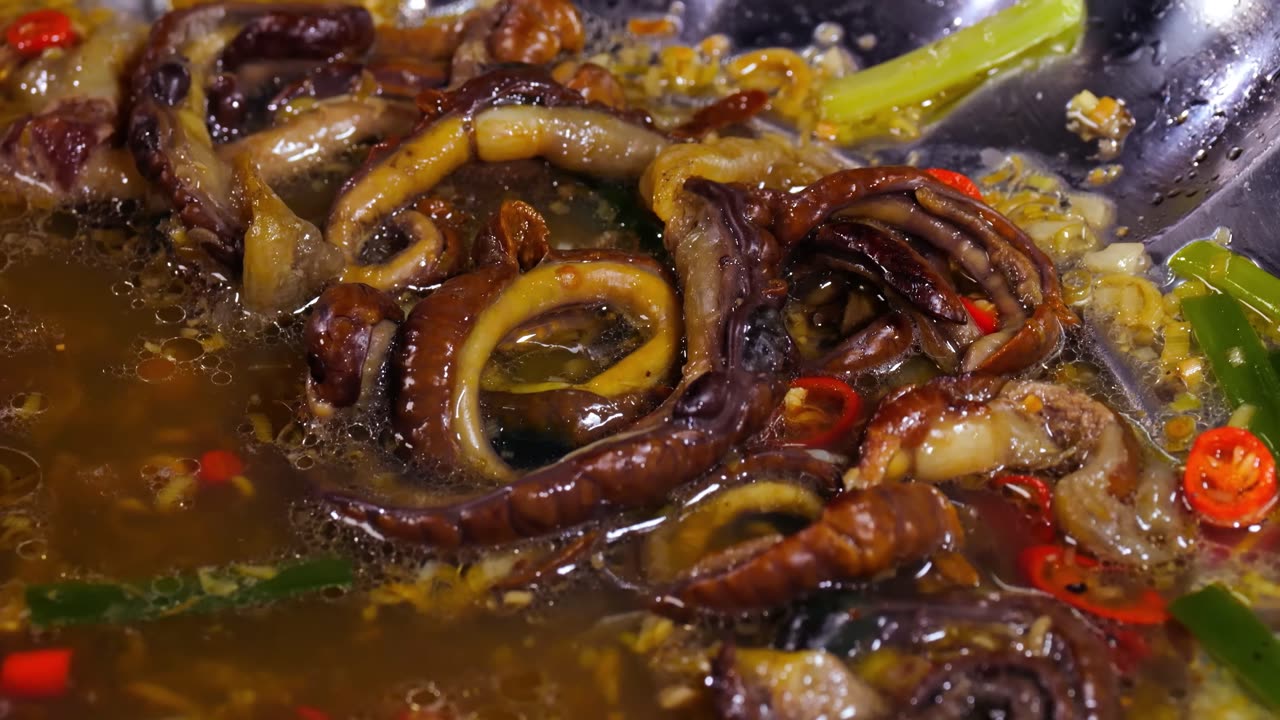 Giant Alien Worms!! BIZARRE Vietnamese Food in the Mekong!!