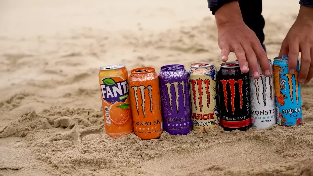 Big Underground Volcanic Eruption from Coca-Cola,Mtn Dew, Monster, Fanta, 7up, Mirinda and Mentos5