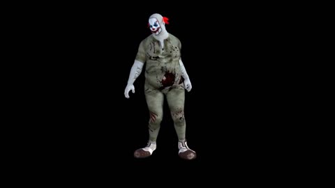 Funny clown dance