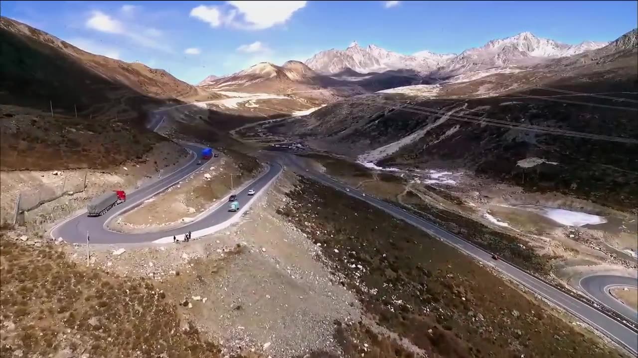 china highway in sky