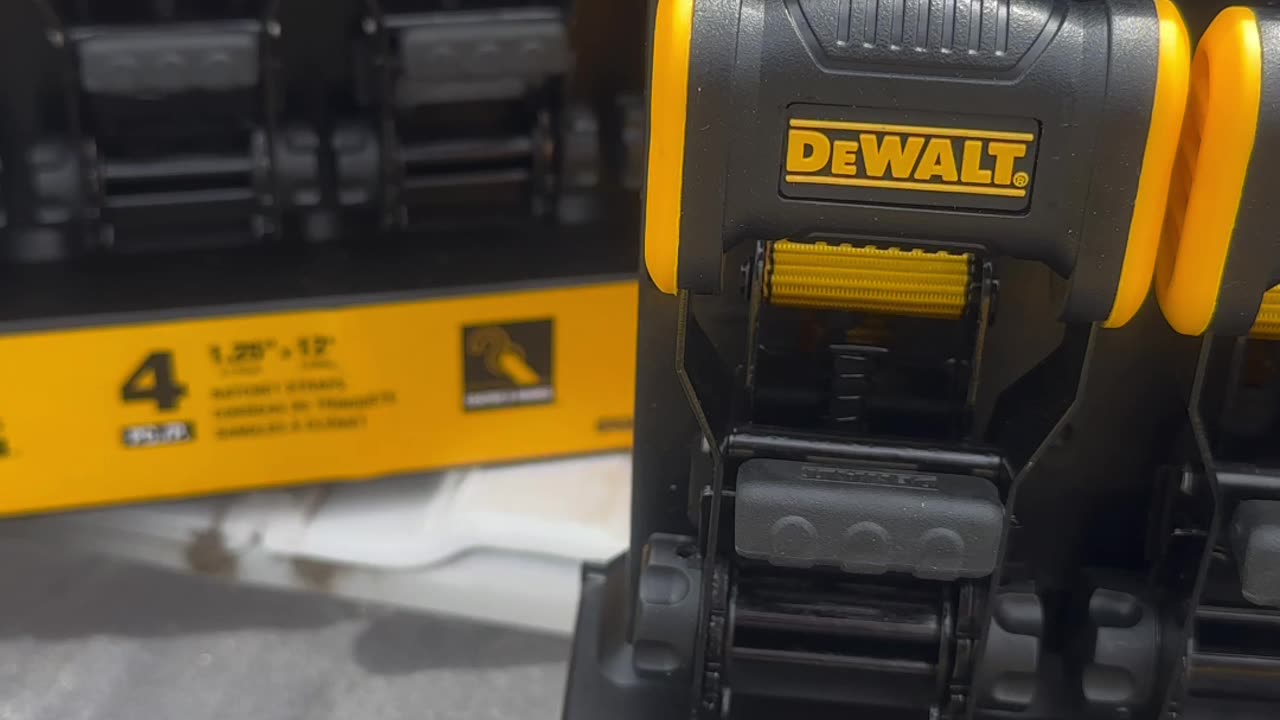 DeWalt Ratchet Straps, how do you tie up the loose ends?