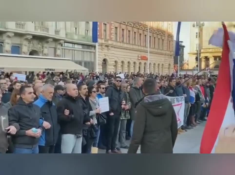 100K people in Zagreb against covid measures