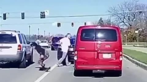 Driver opens fire when another angry driver approaches his vehicle