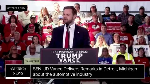 Vance Breaks Down Trump’s Successes & Kamala Harris’s Failures at Detroit Rally