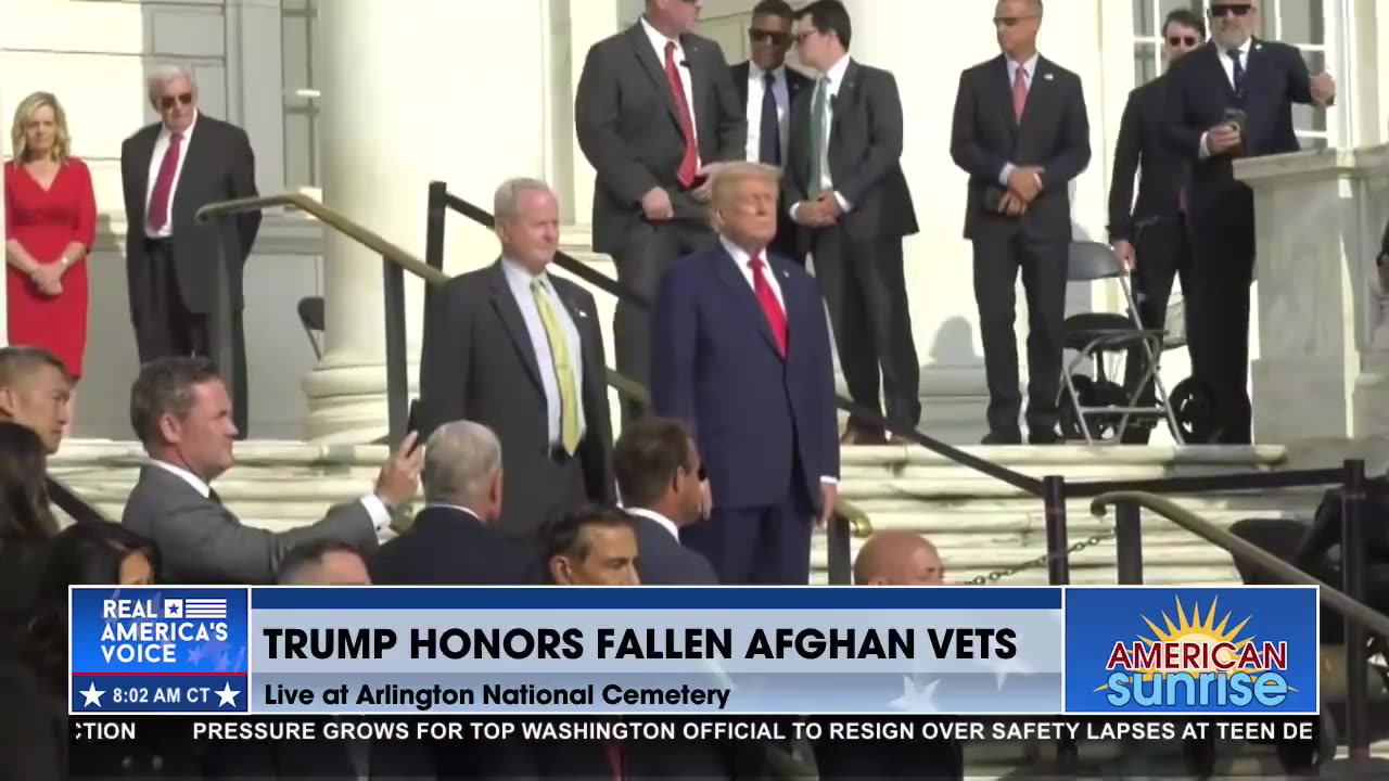 Trump at Arlington National Cemetery