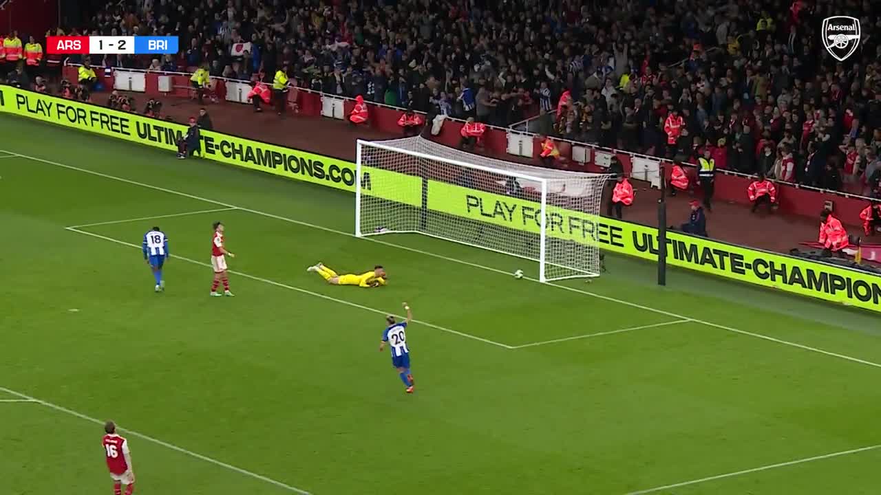 HIGHLIGHTS, Eddie Nketiah scores in the Carabao Cup loss for Arsenal vs Brighton & Hove Albion (1-3)