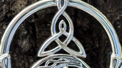 Christmas Promo: Claddagh & Celtic Crescent Moon Pendant 🌙💖