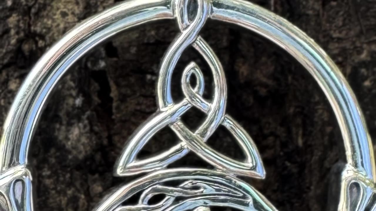 Christmas Promo: Claddagh & Celtic Crescent Moon Pendant 🌙💖